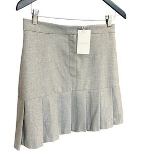 Rich and Royal NWT size 6 Gray Pleated Skirt ultra classic/academia/office siren